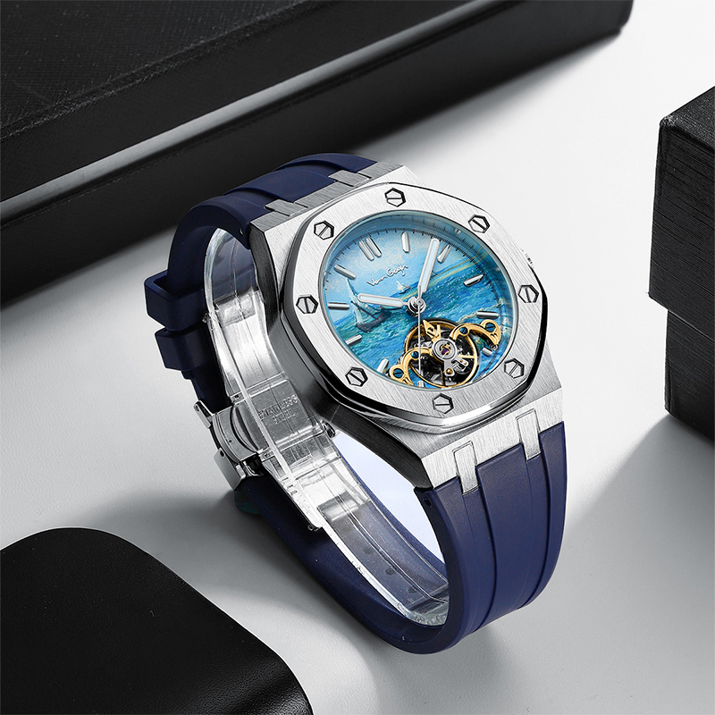 "梵高(Vangogh)全自动机械男表艺术家·空城计系列 海景"M-SGBR