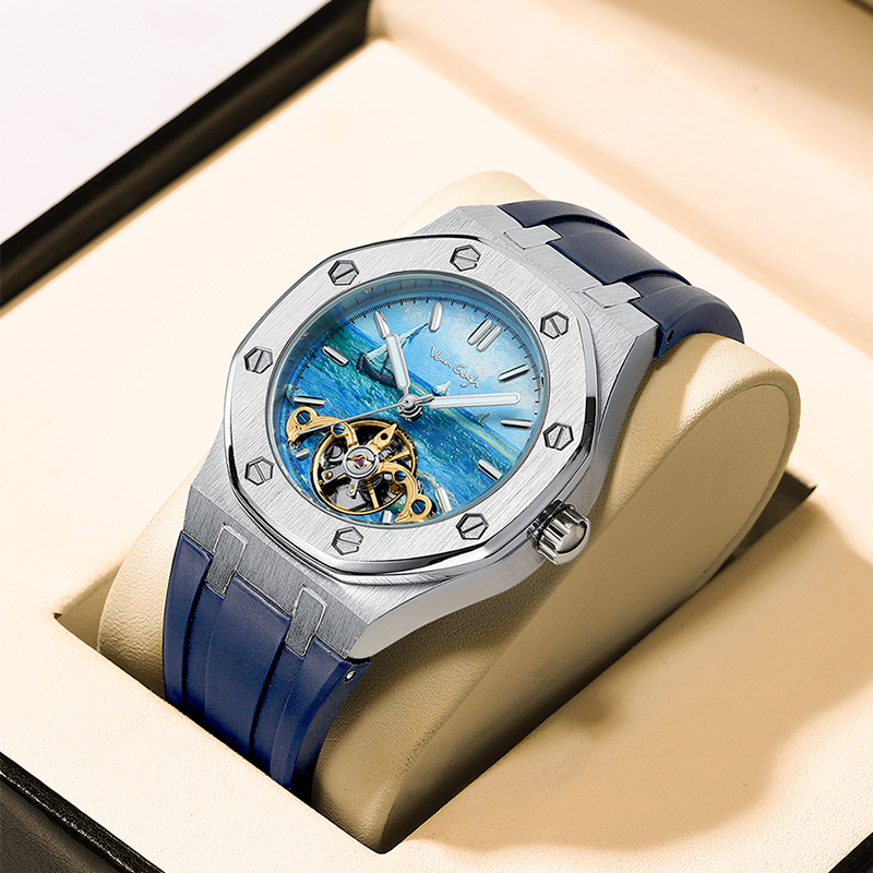"梵高(Vangogh)全自动机械男表艺术家·空城计系列 海景"M-SGBR