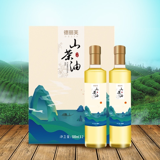德丽芙山茶油500ml*2瓶礼盒装